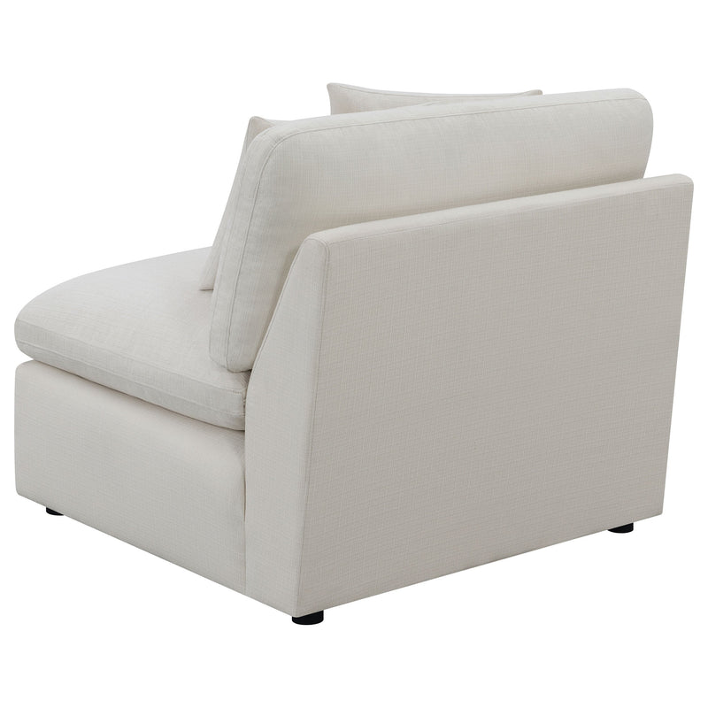 Sillón tapizado sin brazos Hobson