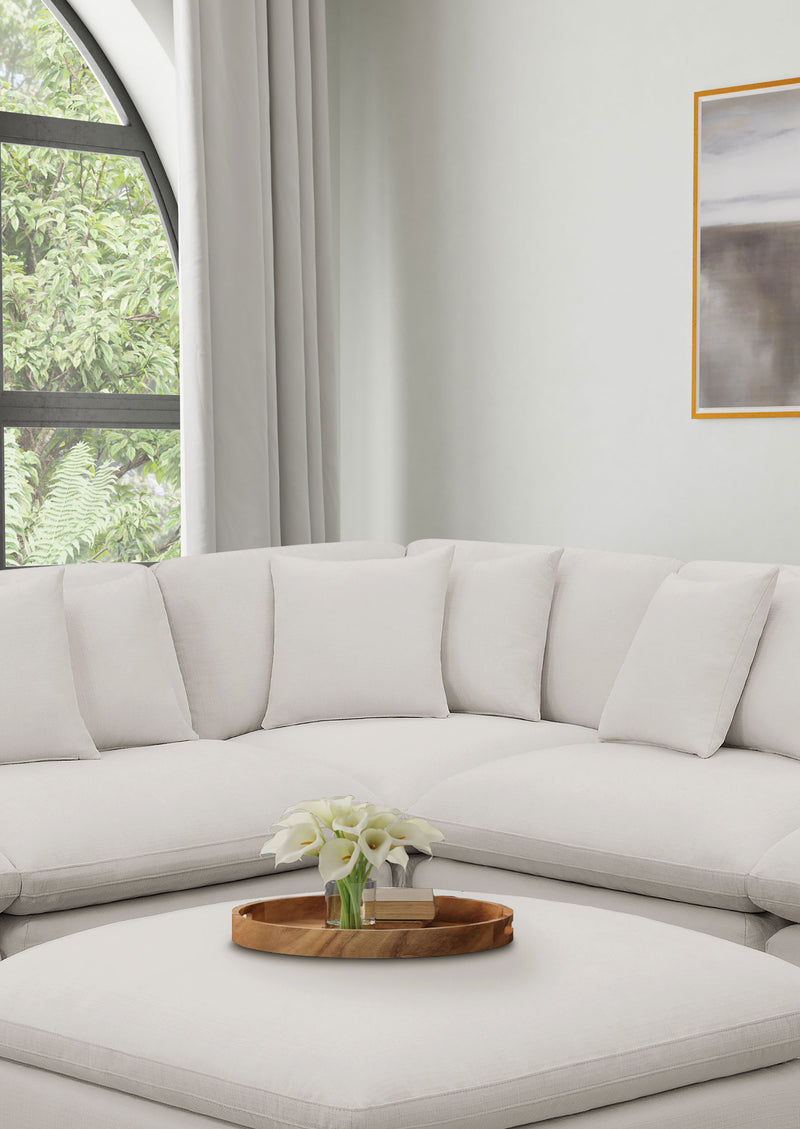 Esquinero tapizado Hobson Ivory