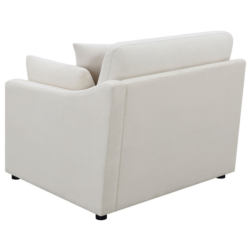 Sillón tapizado Hobson LAF en color marfil
