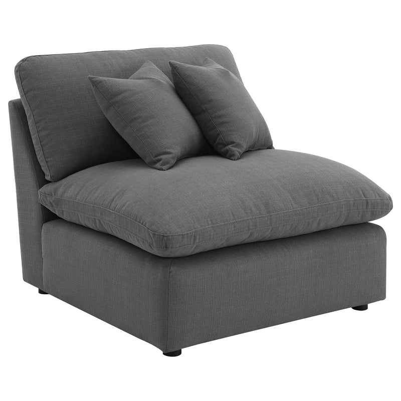 Sofá seccional modular tapizado Hobson color marfil