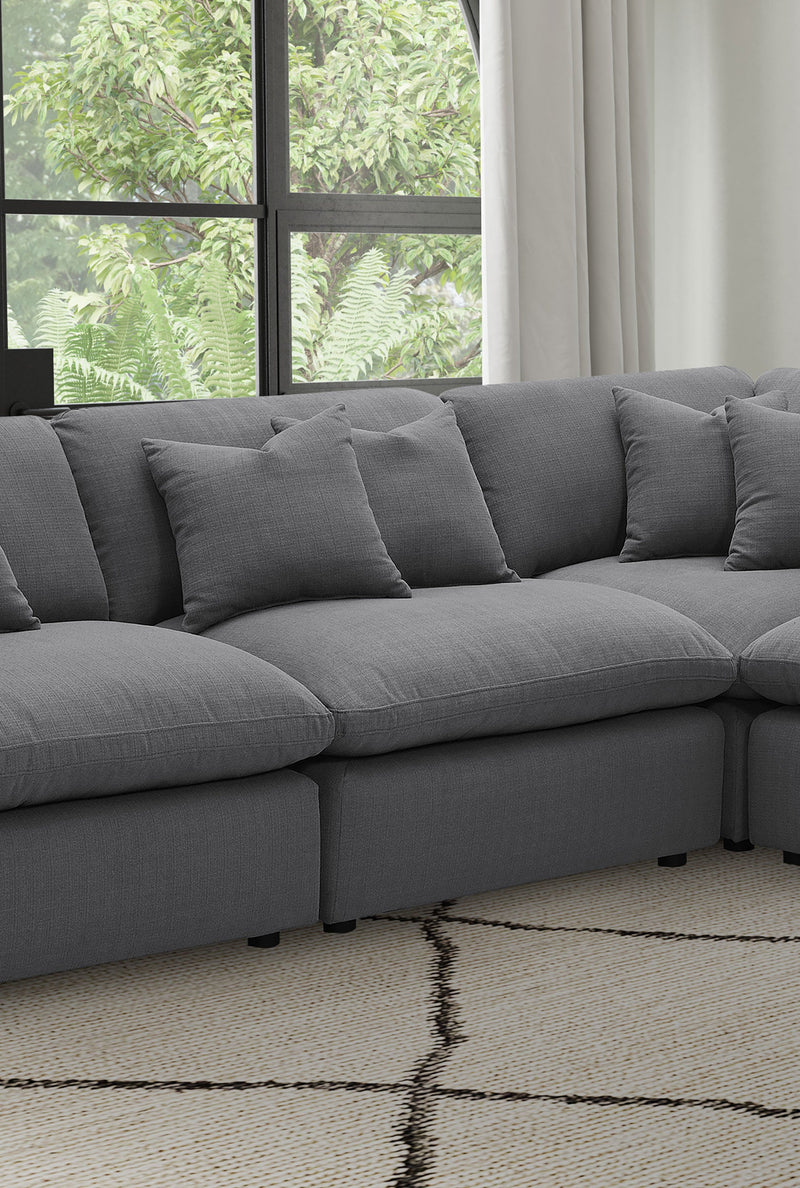 Sillón tapizado sin brazos Hobson