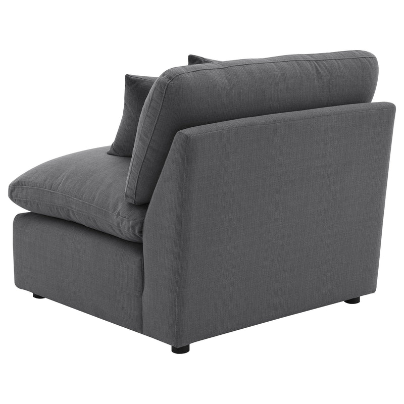 Sillón tapizado sin brazos Hobson