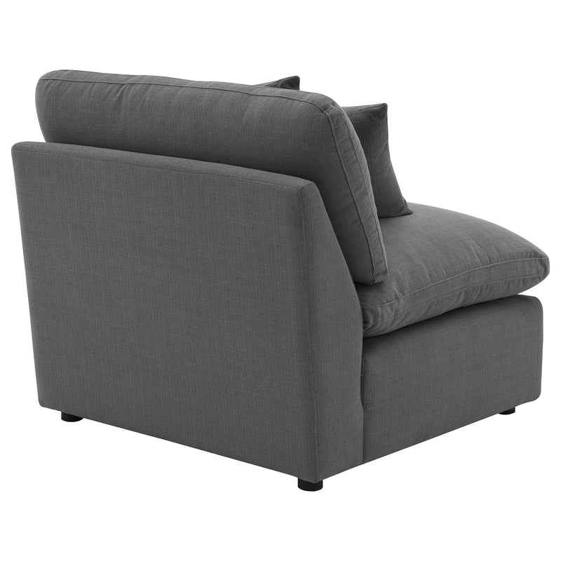 Sillón tapizado sin brazos Hobson