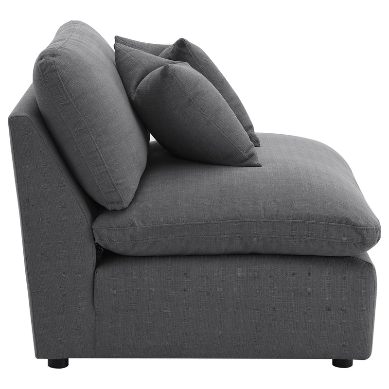 Sillón tapizado sin brazos Hobson
