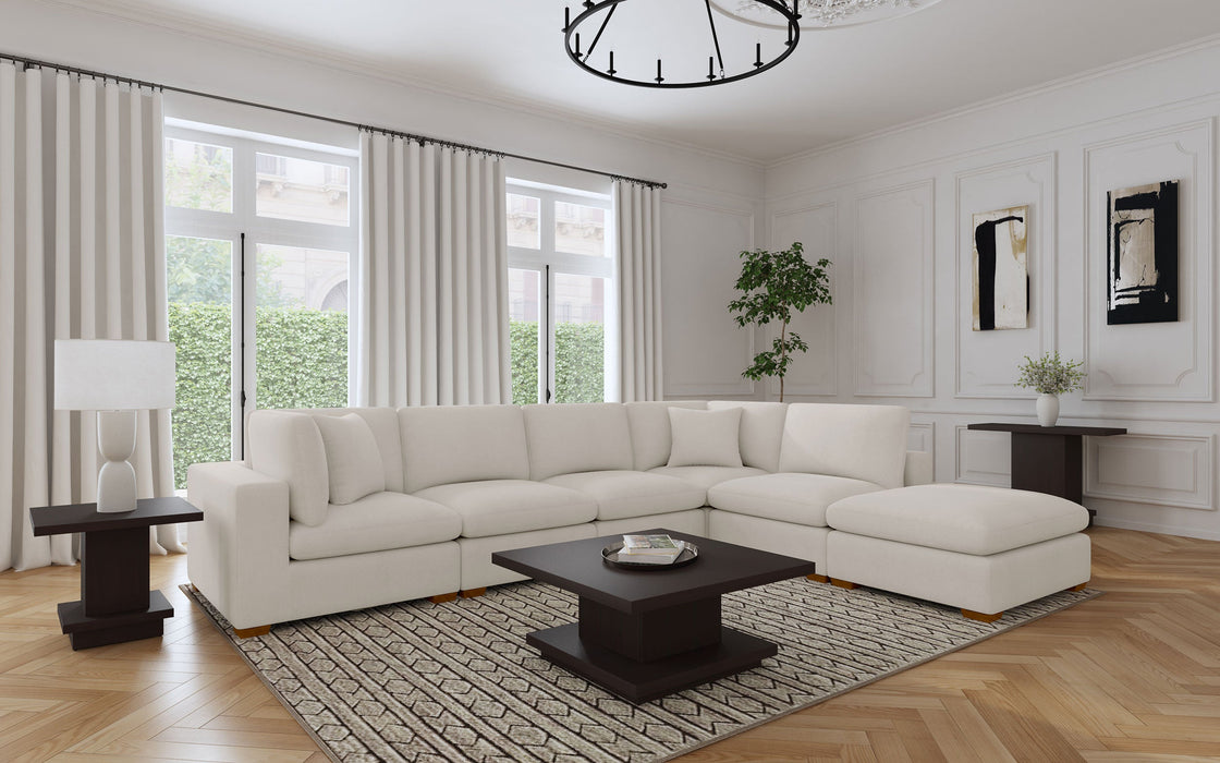 Lakeview  Upholstered Modular Sectional Chocolate