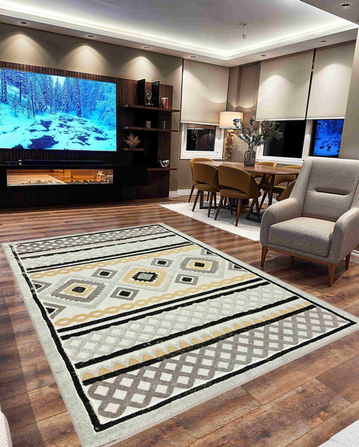 TRIBAL Rug DESIGN 5515 Sand 8x11 (7'8x10'8")"