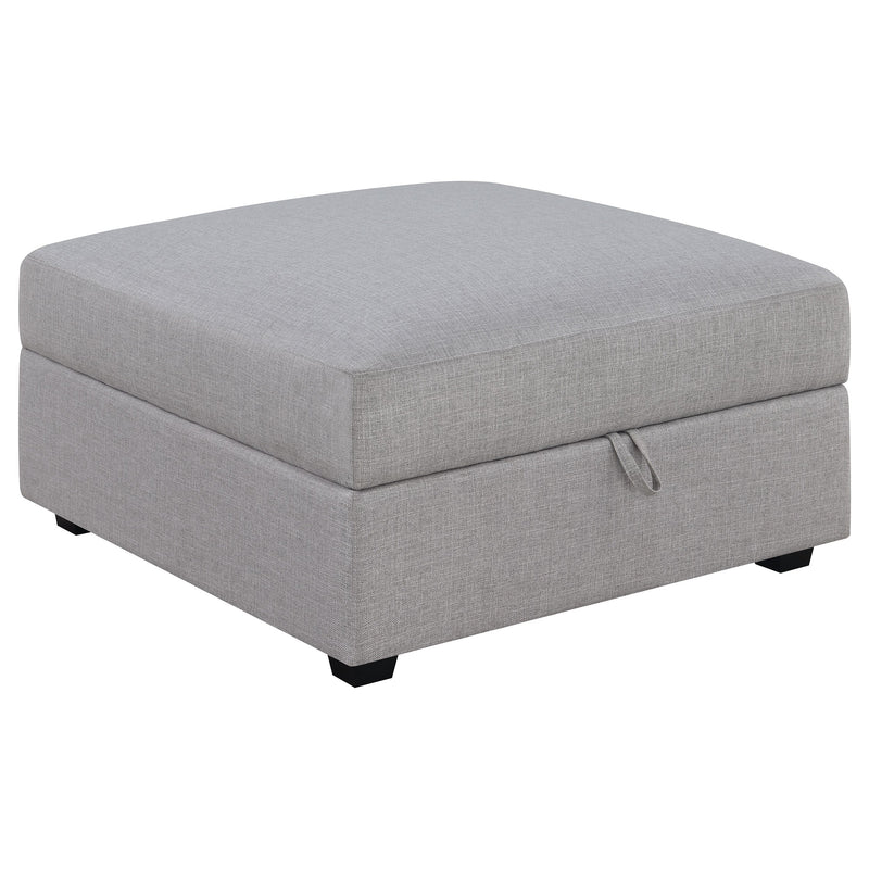 Sofá seccional modular tapizado Cambria gris
