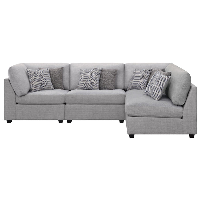 Cambria  Upholstered Modular Sectional Grey