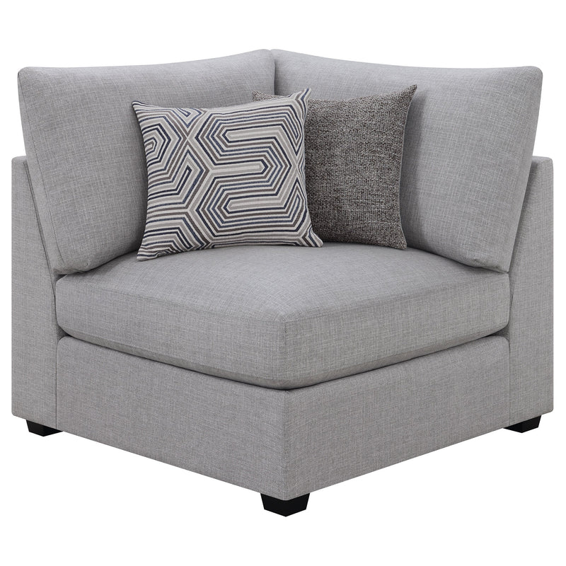 Sofá seccional modular tapizado Cambria gris