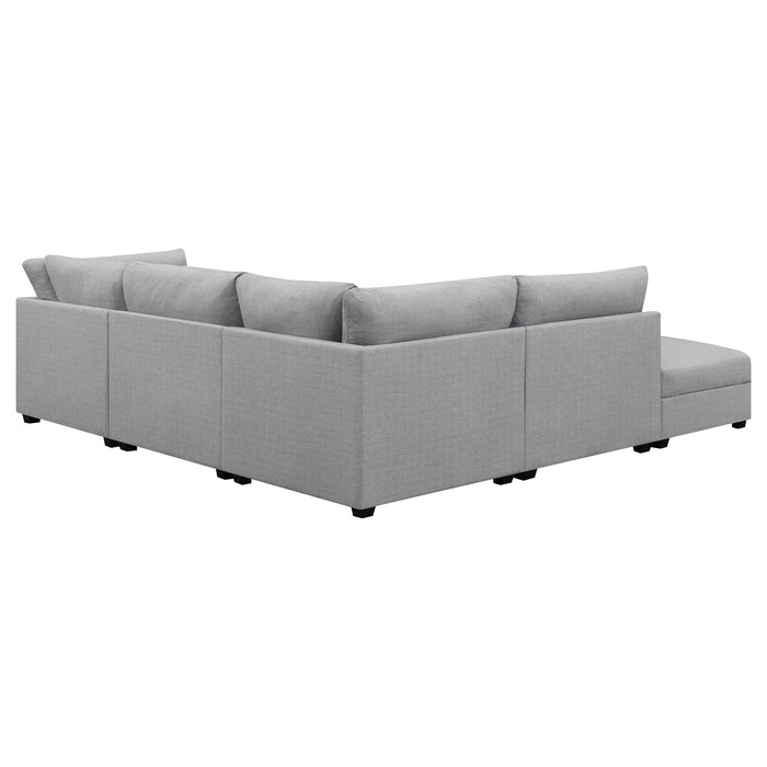 Cambria  Upholstered Modular Sectional Grey