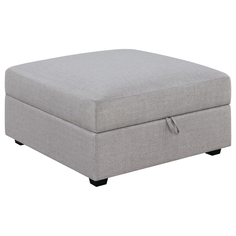 Sofá seccional modular tapizado Cambria gris