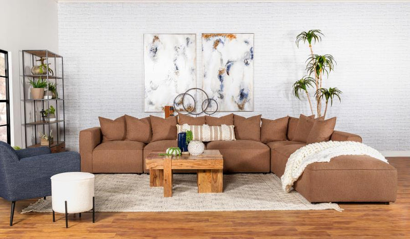 Sofá seccional modular tapizado Jennifer