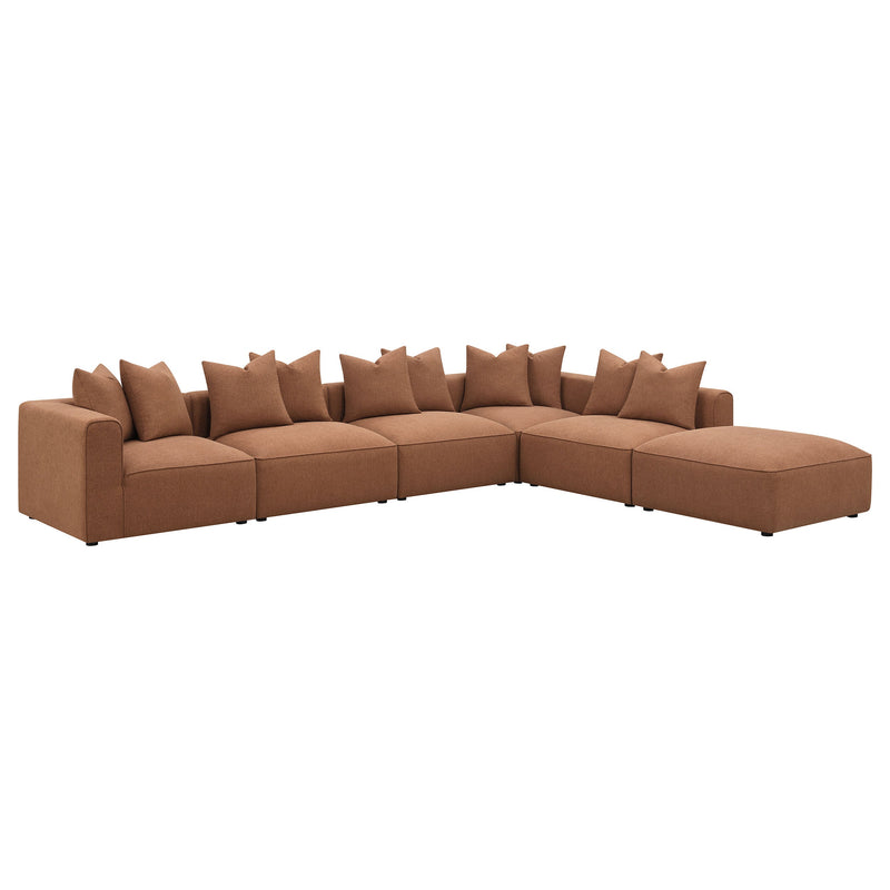 Sofá seccional modular tapizado Jennifer