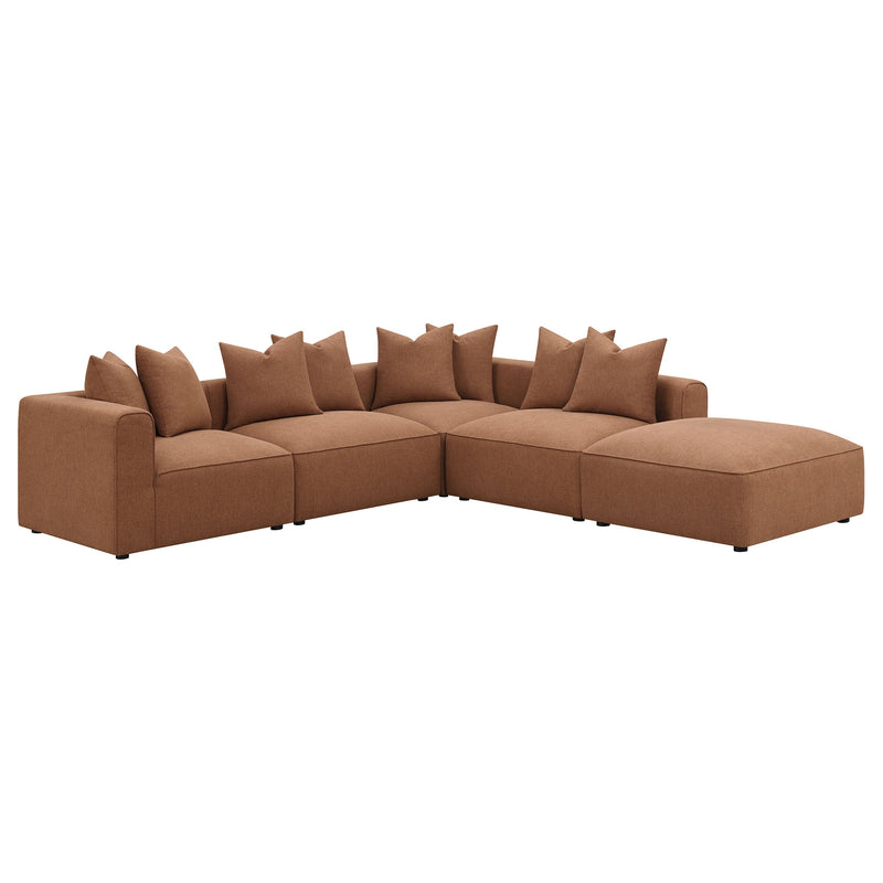 Sofá seccional modular tapizado Jennifer