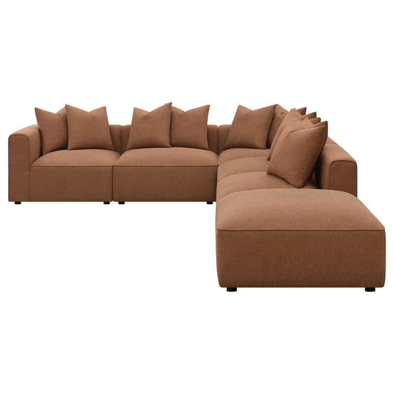 Sofá seccional modular tapizado Jennifer