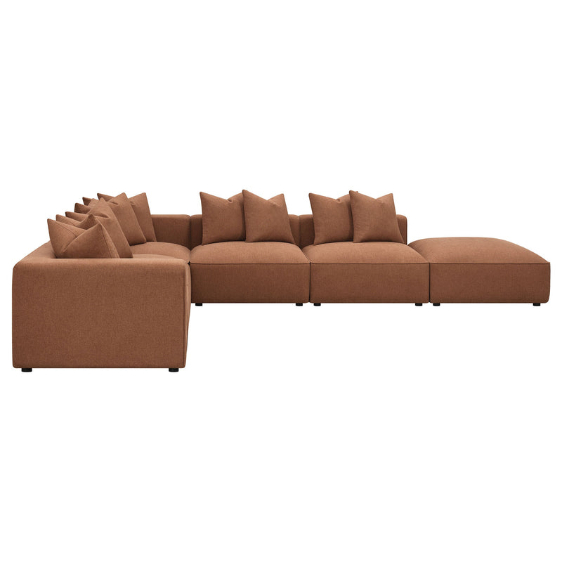 Sofá seccional modular tapizado Jennifer
