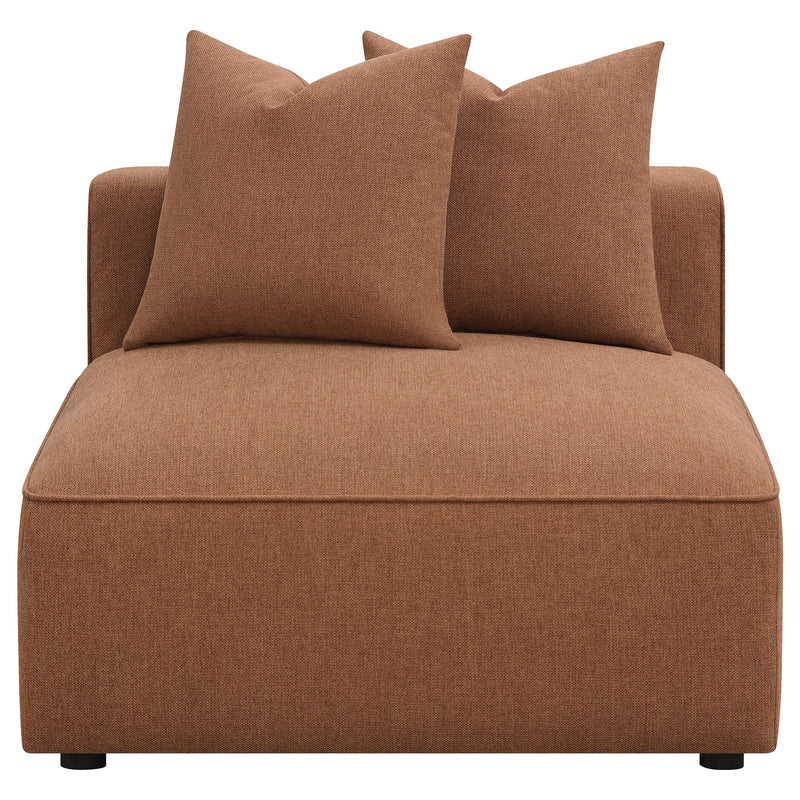 Sillón tapizado sin brazos Jennifer