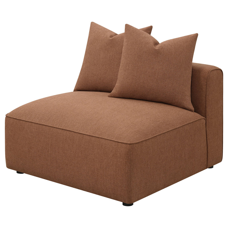 Sillón tapizado sin brazos Jennifer