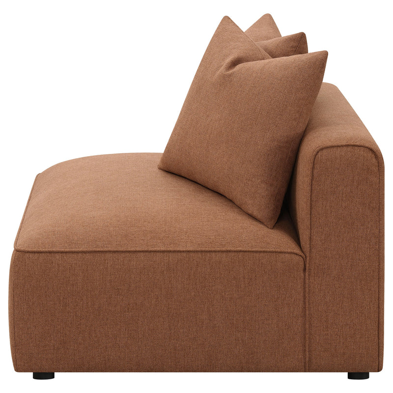 Sillón tapizado sin brazos Jennifer