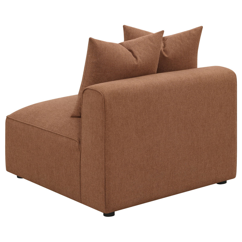 Sillón tapizado sin brazos Jennifer
