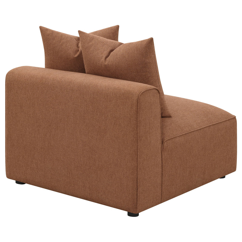 Sillón tapizado sin brazos Jennifer