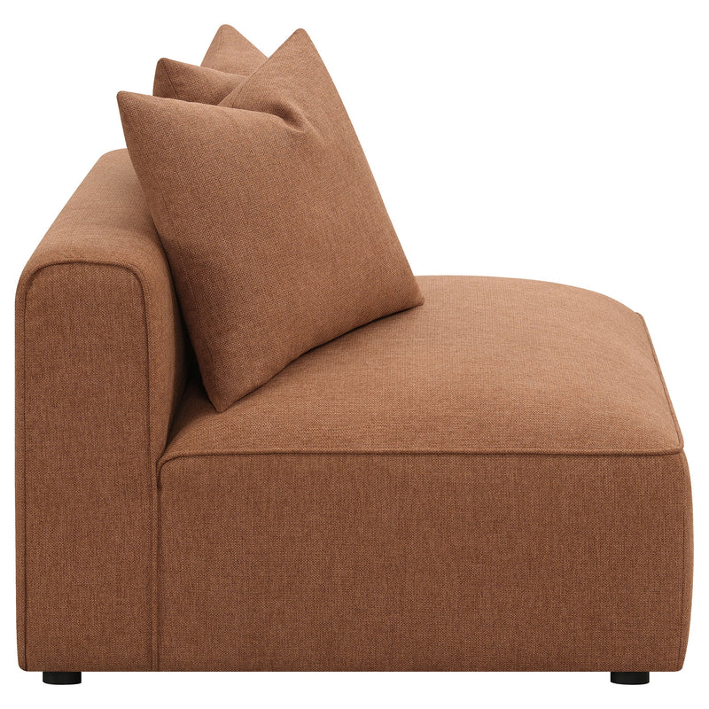 Sillón tapizado sin brazos Jennifer