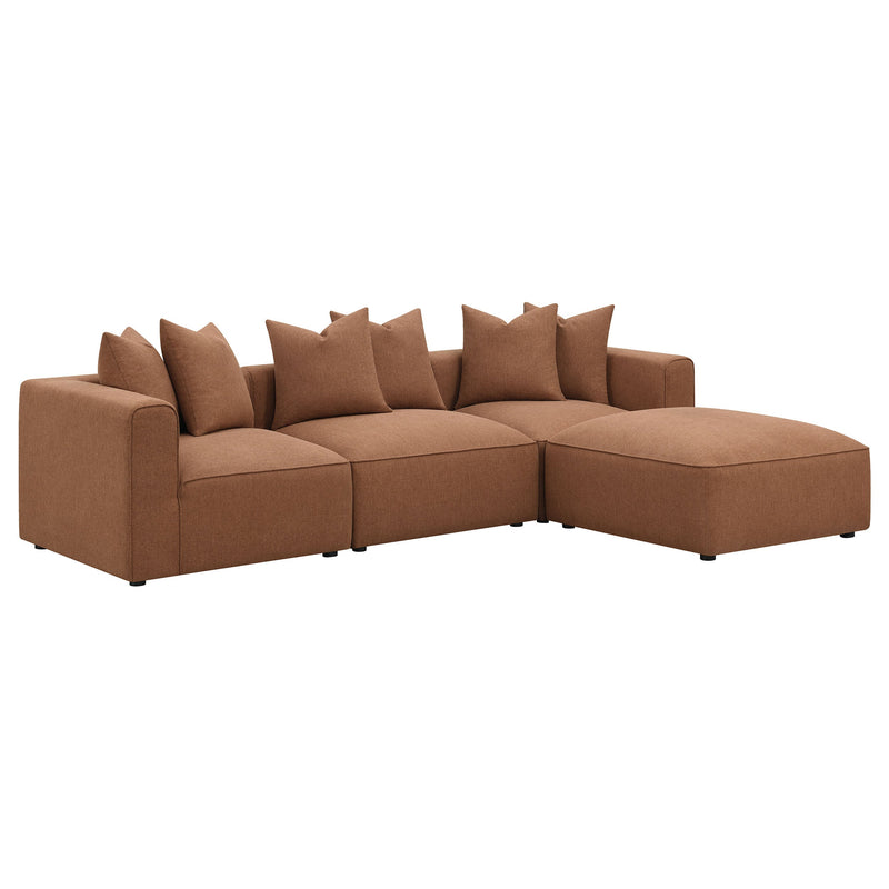 Sillón tapizado sin brazos Jennifer