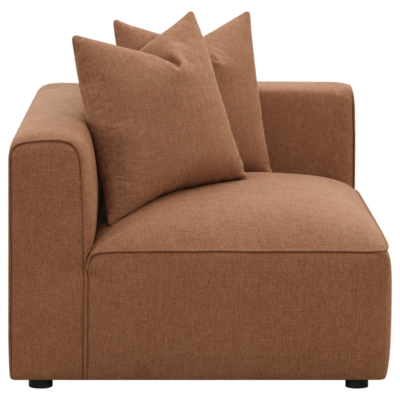 Jennifer Upholstered Corner Chair Grey