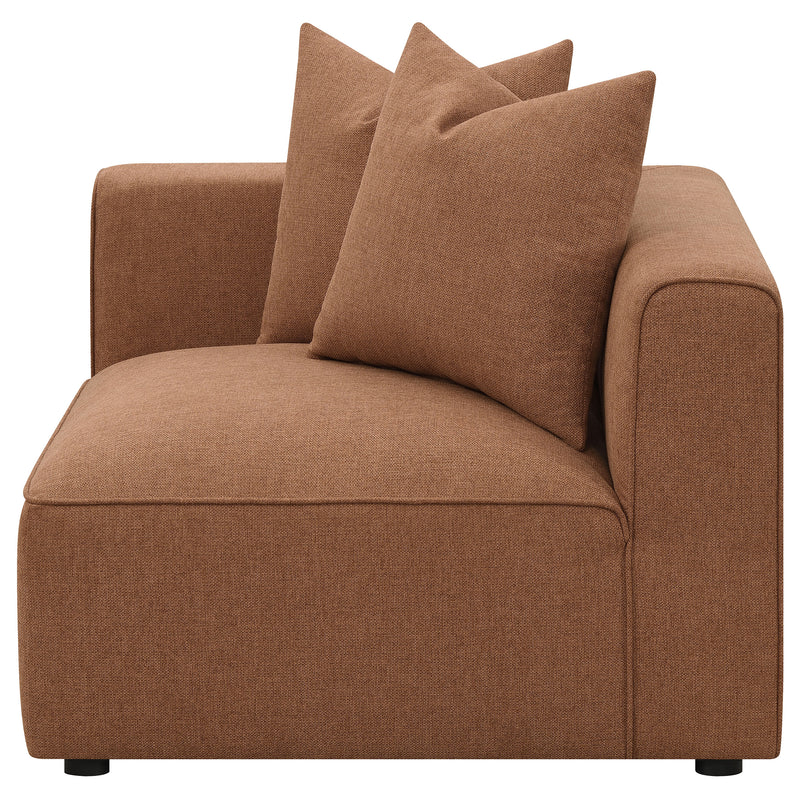 Jennifer Upholstered Corner Chair Grey