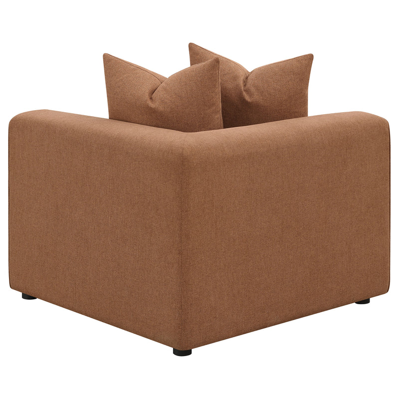 Jennifer Upholstered Corner Chair Grey