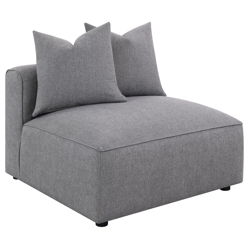 Sillón tapizado sin brazos Jennifer