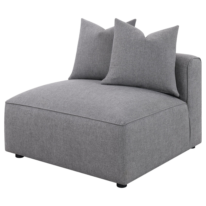 Sillón tapizado sin brazos Jennifer
