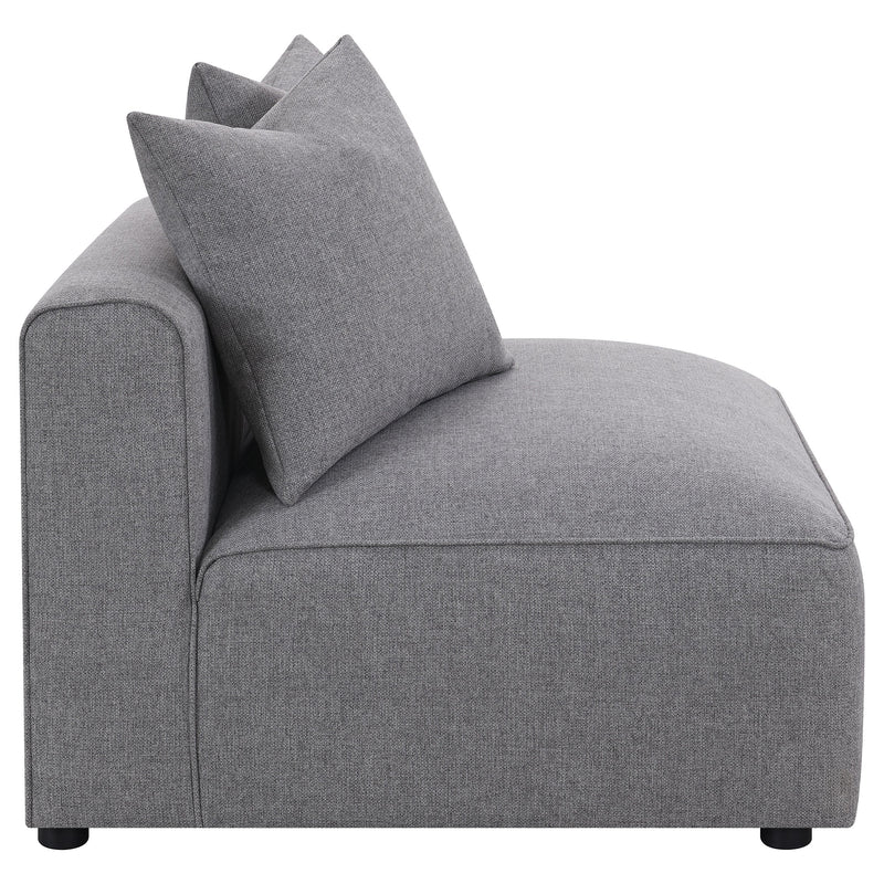 Sillón tapizado sin brazos Jennifer