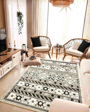 TRIBAL Rug DESIGN 5516 Grey 5x8 (5'2x7'5")"