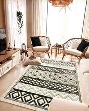 TRIBAL Rug DESIGN 5517 Grey 5x8 (5'2x7'5")"