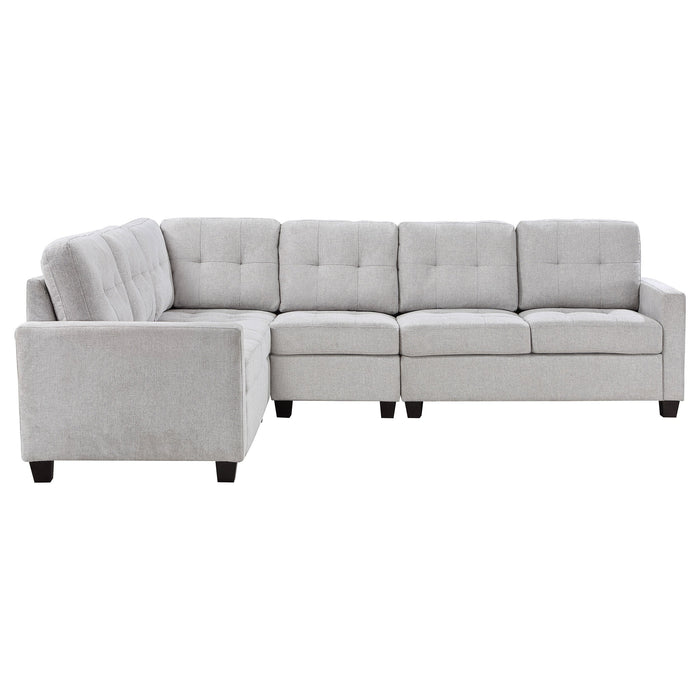 Georgina  Upholstered Modular Sectional Sofa Steel Grey