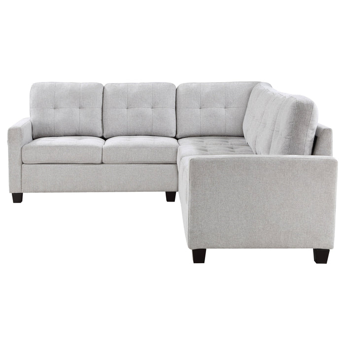 Georgina  Upholstered Modular Sectional Sofa Steel Grey