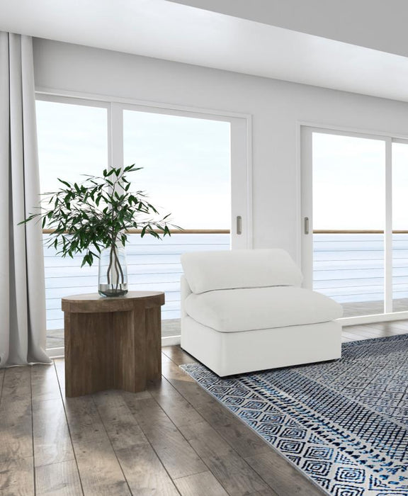 Raleigh Boucle Upholstered Armless Chair