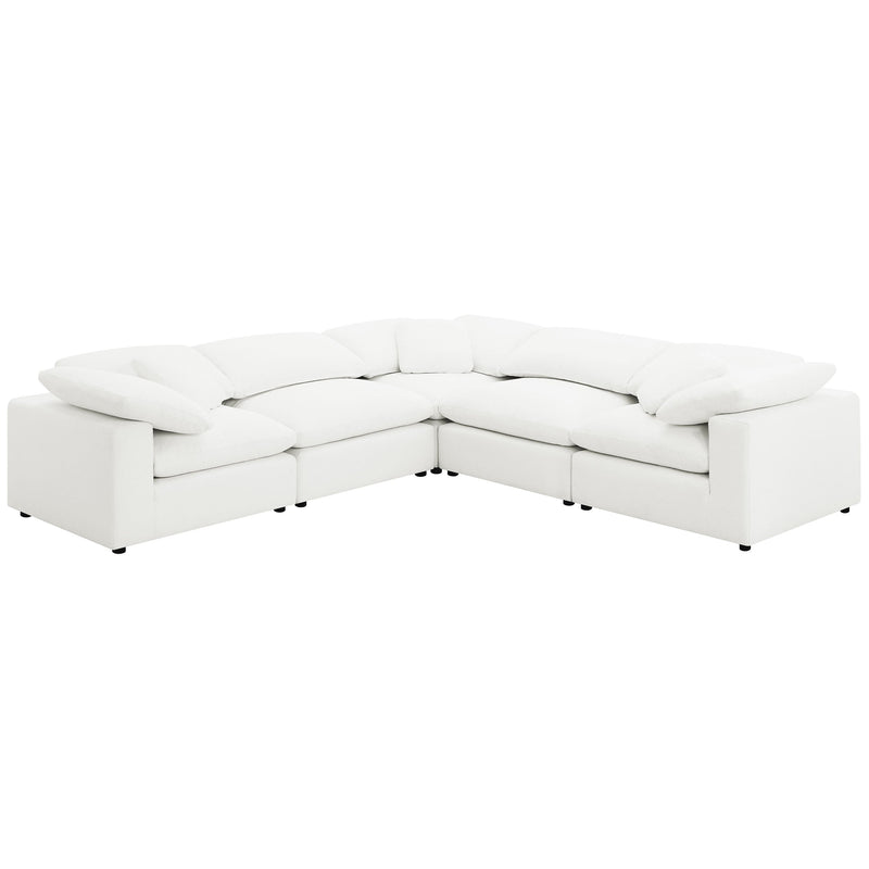 Sillón sin brazos tapizado en bouclé Raleigh