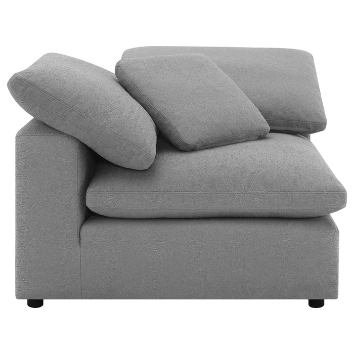 Raleigh 6-piece Boucle Upholstered Modular Sectional Grey