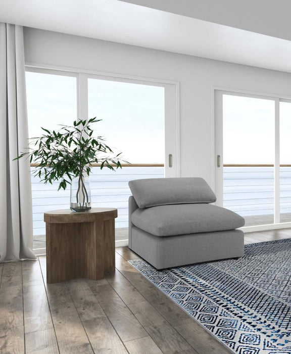 Raleigh Boucle Upholstered Armless Chair