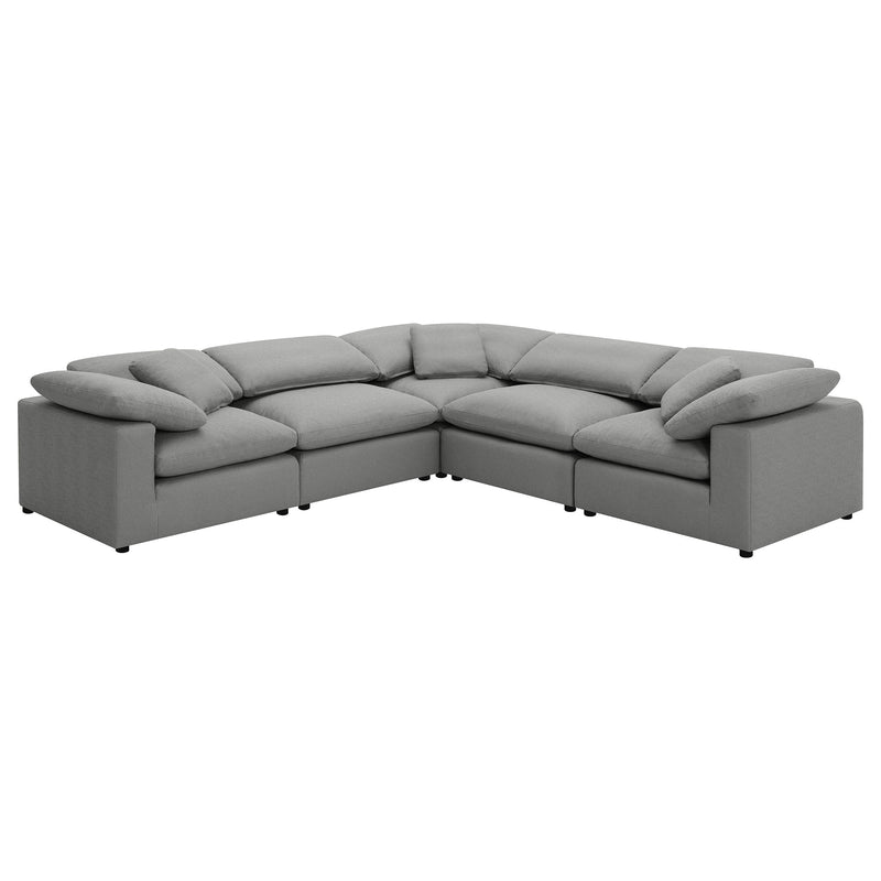 Sillón sin brazos tapizado en bouclé Raleigh