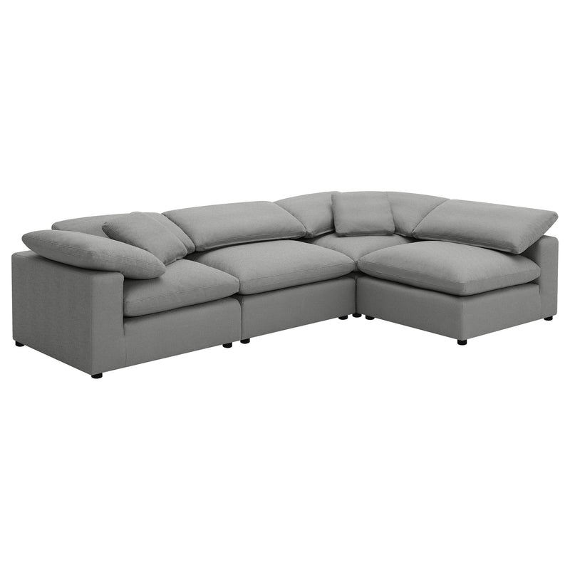 Sillón sin brazos tapizado en bouclé Raleigh