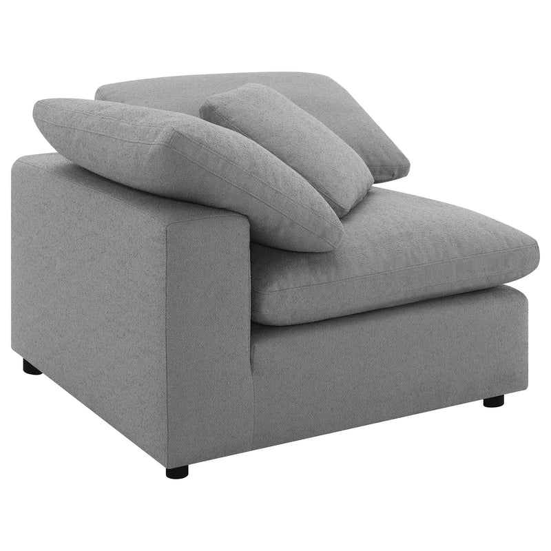 Raleigh Boucle Upholstered Corner Chair Ivory
