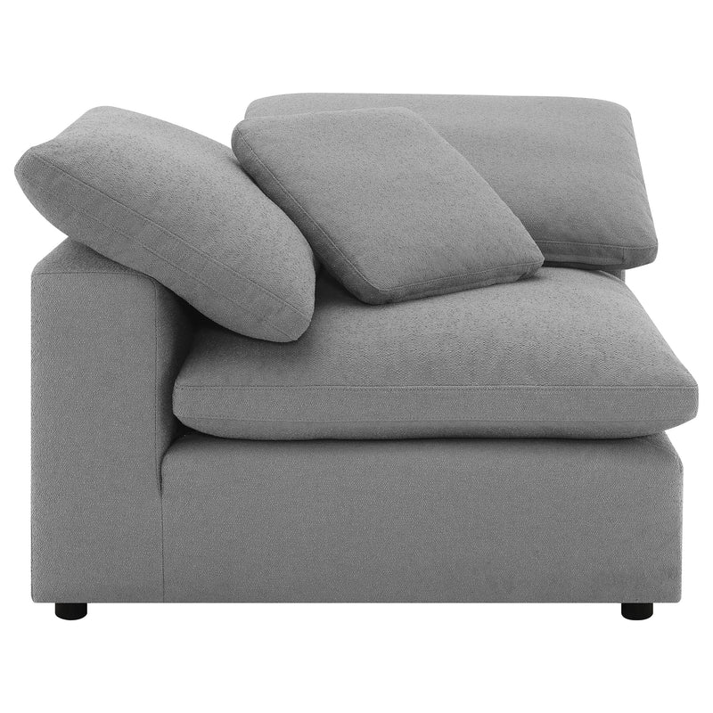 Raleigh Boucle Upholstered Corner Chair Ivory
