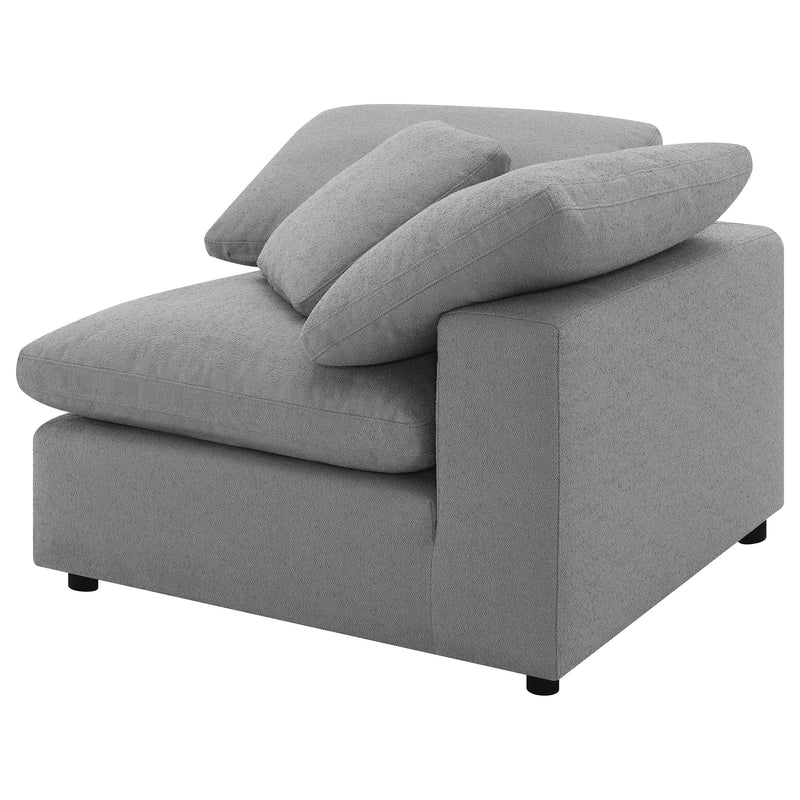 Raleigh Boucle Upholstered Corner Chair Ivory