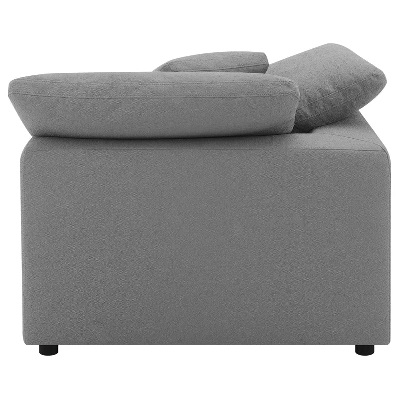 Raleigh Boucle Upholstered Corner Chair Ivory