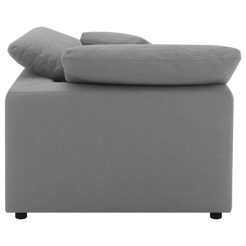 Raleigh Boucle Upholstered Corner Chair Ivory