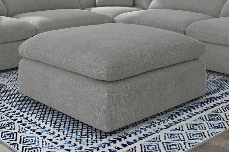 Raleigh Boucle Upholstered Ottoman