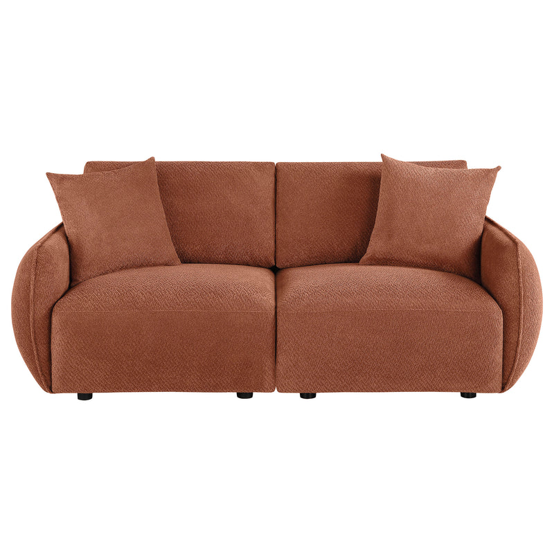 Sofá Modular Elysia Chenille Tapizado Coral